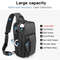 Mens Waterproof Oxford Crossbody Chest Bag With Large Capacity 2