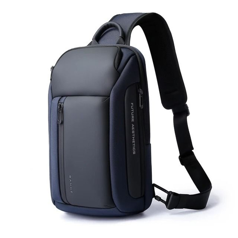 Mens Waterproof Oxford Crossbody Chest Bag With Large Capacity 8