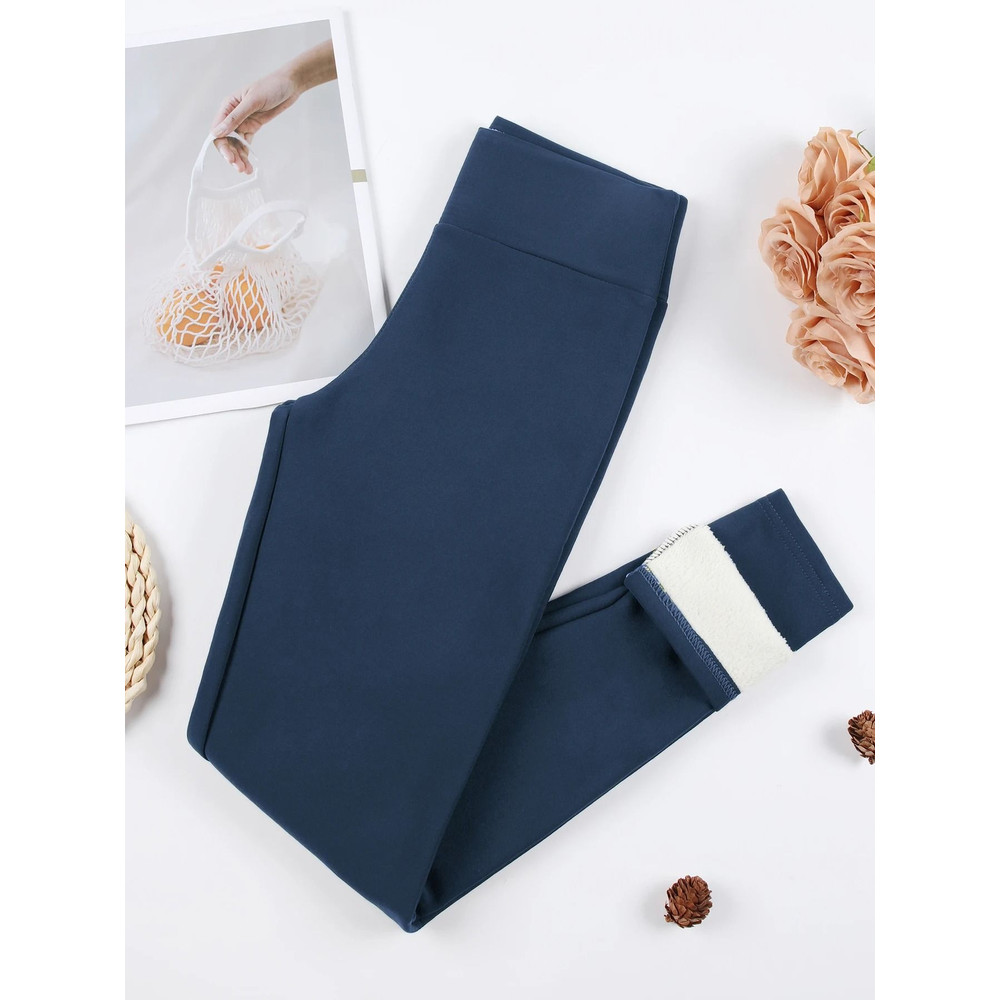 Winter Warm High Waist Skinny Stretch Leggings For Women 3