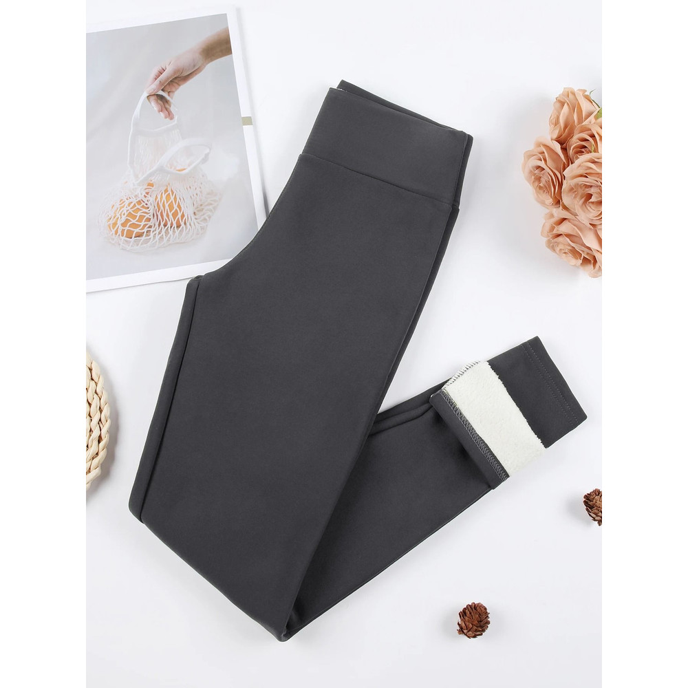 Winter Warm High Waist Skinny Stretch Leggings For Women 4