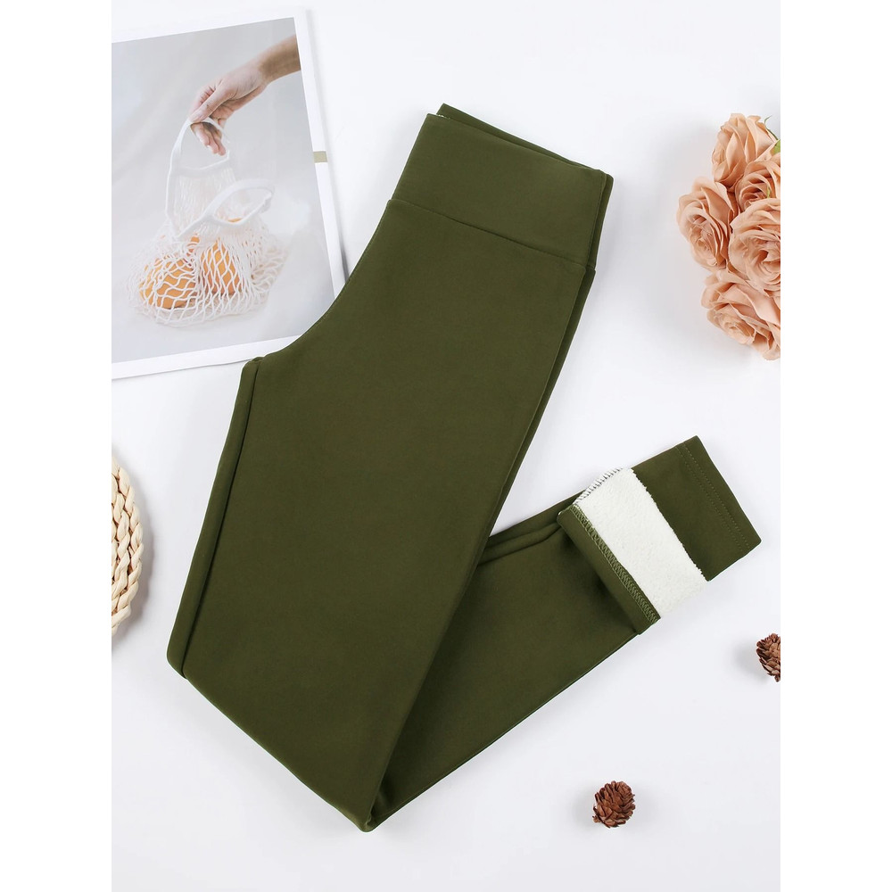 Winter Warm High Waist Skinny Stretch Leggings For Women 6