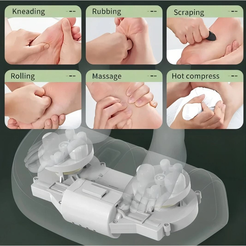 Foot And Calf Massager With Heat  Kneading For Plantar Fasciitis Relief 4