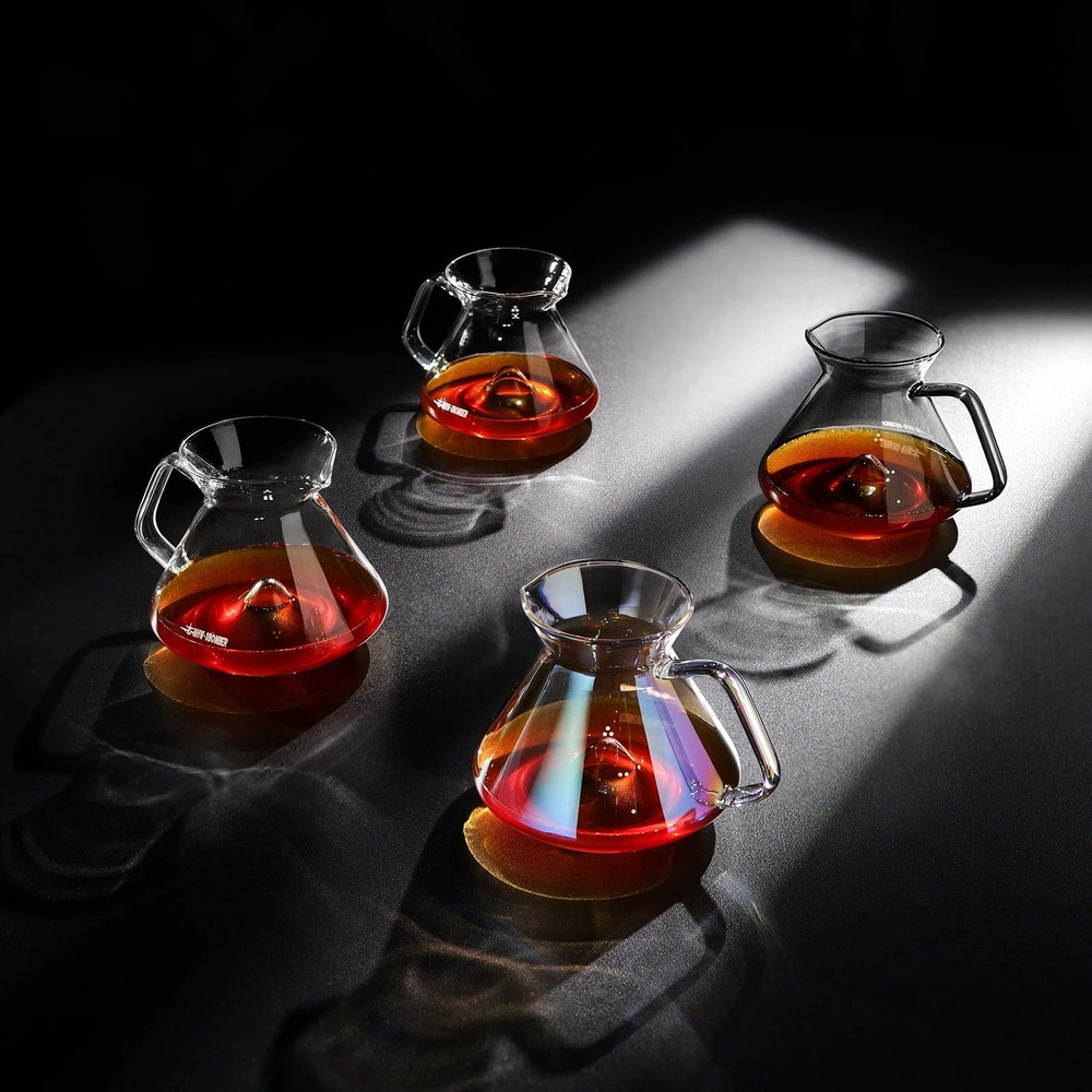 Borosilicate Glass Pour Over Coffee Server With Handle 360ml Or 600ml 0