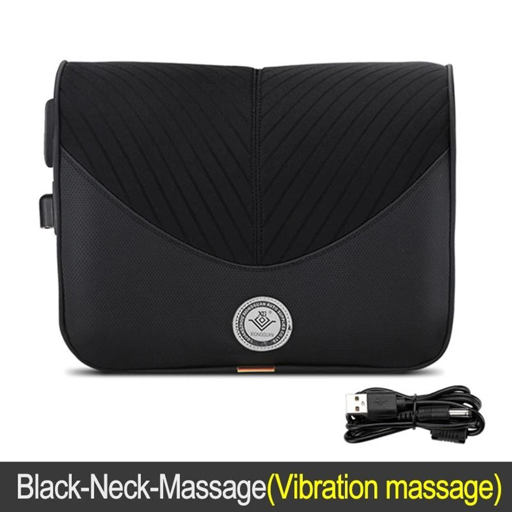 Car Massage Pillow With Heat And Vibration Neck And Lumbar Support 6