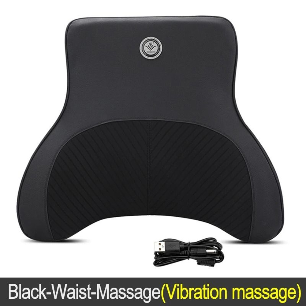 Car Massage Pillow With Heat And Vibration Neck And Lumbar Support 10