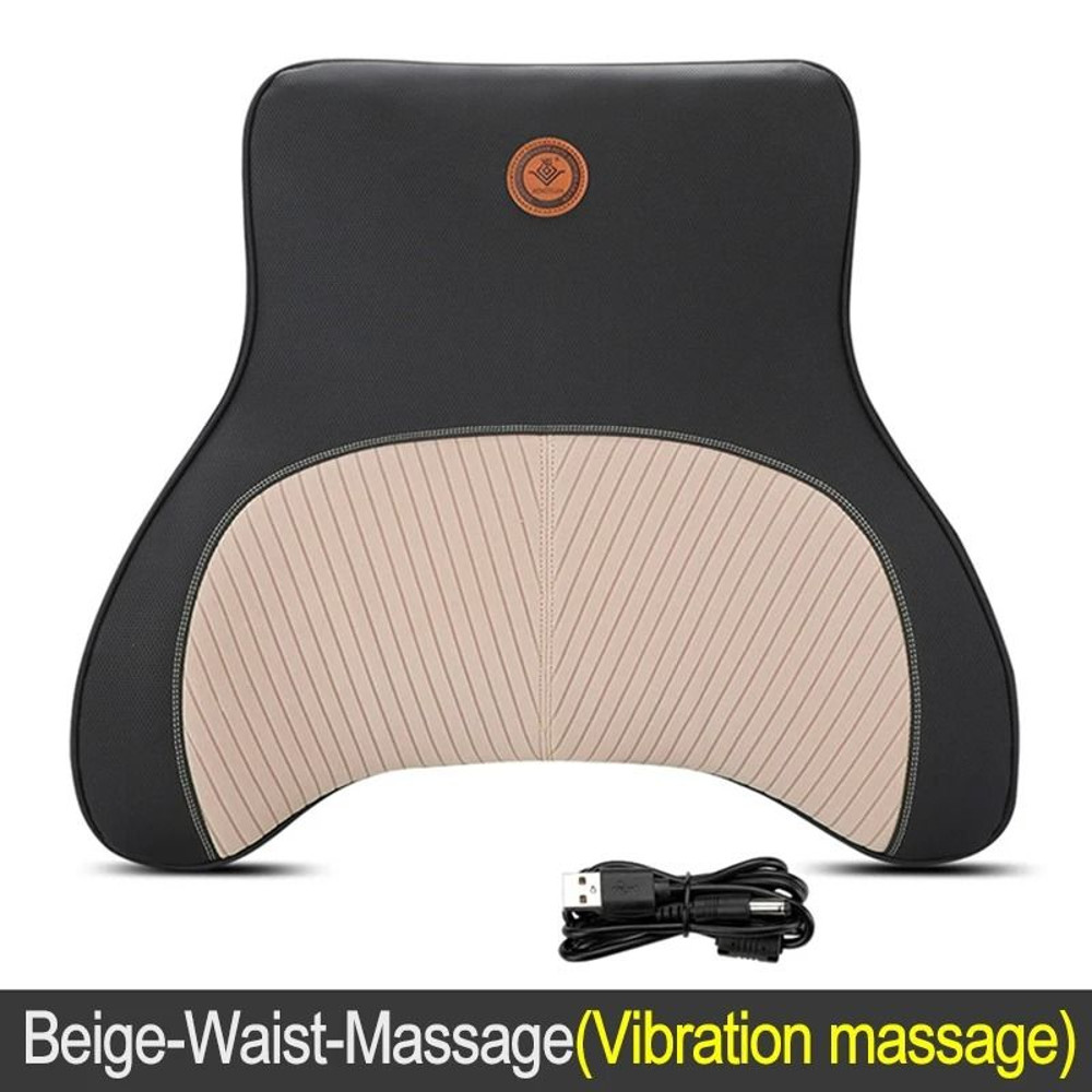 Car Massage Pillow With Heat And Vibration Neck And Lumbar Support 12