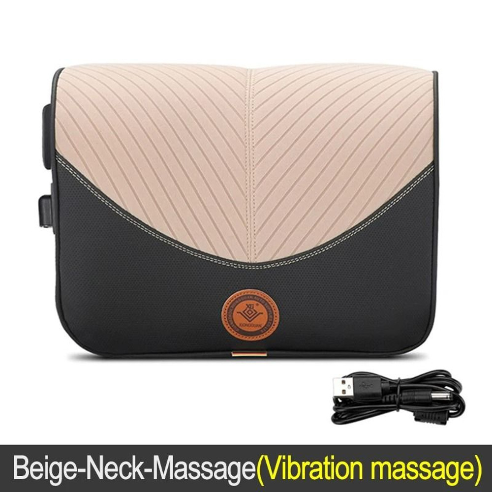 Car Massage Pillow With Heat And Vibration Neck And Lumbar Support 8
