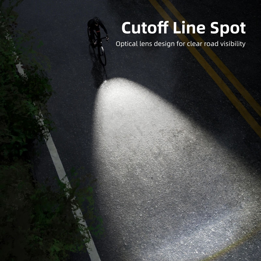 Rechargeable Bike Headlight With Cut Off Line For Safe Night Riding 2