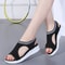 Plus Size Wedge Summer Sandals Women Breathable Comfort Platform Walking Shoes 2