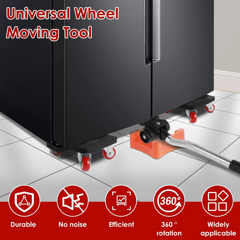 Heavy Duty Furniture Lifter And Mover Tool Set With Wheels 1