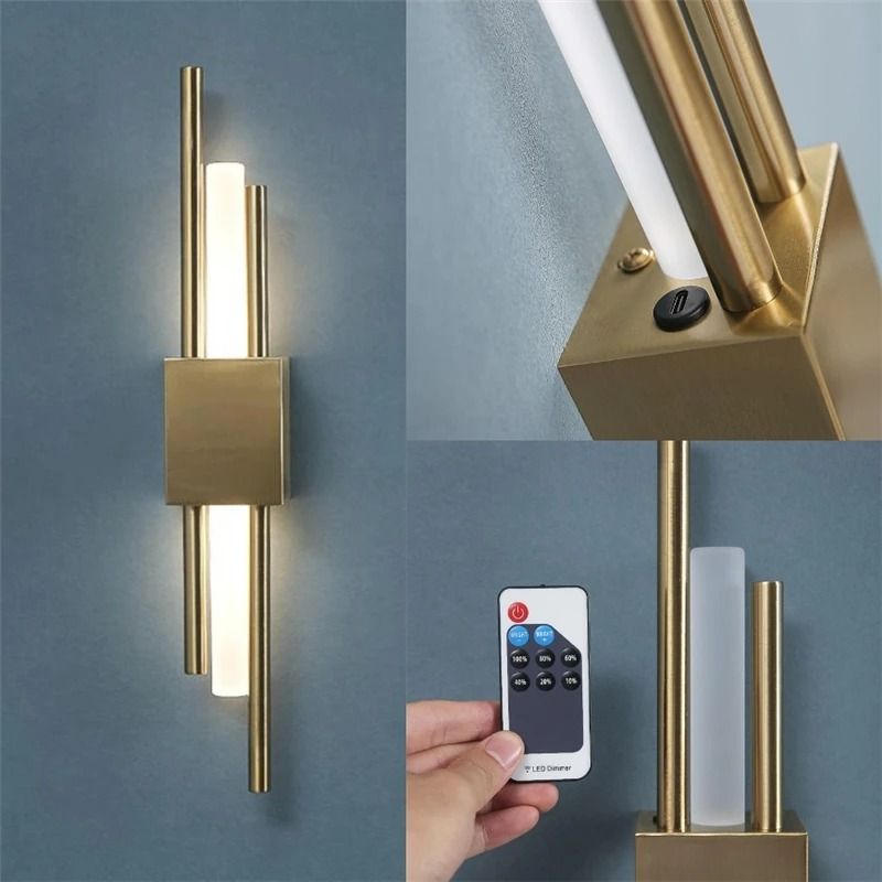 Modern Acrylic Wall Lamp With LED Remote Control 0