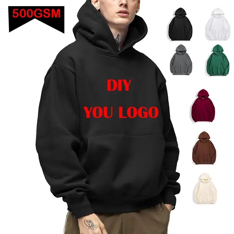 Heavyweight Cotton Custom Logo Hoodie For Autumn And Winter 1