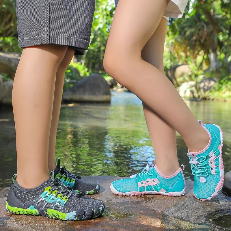 Kids Water Shoes Colorful Barefoot Aqua Slippers For Beach River Riverwalk 3