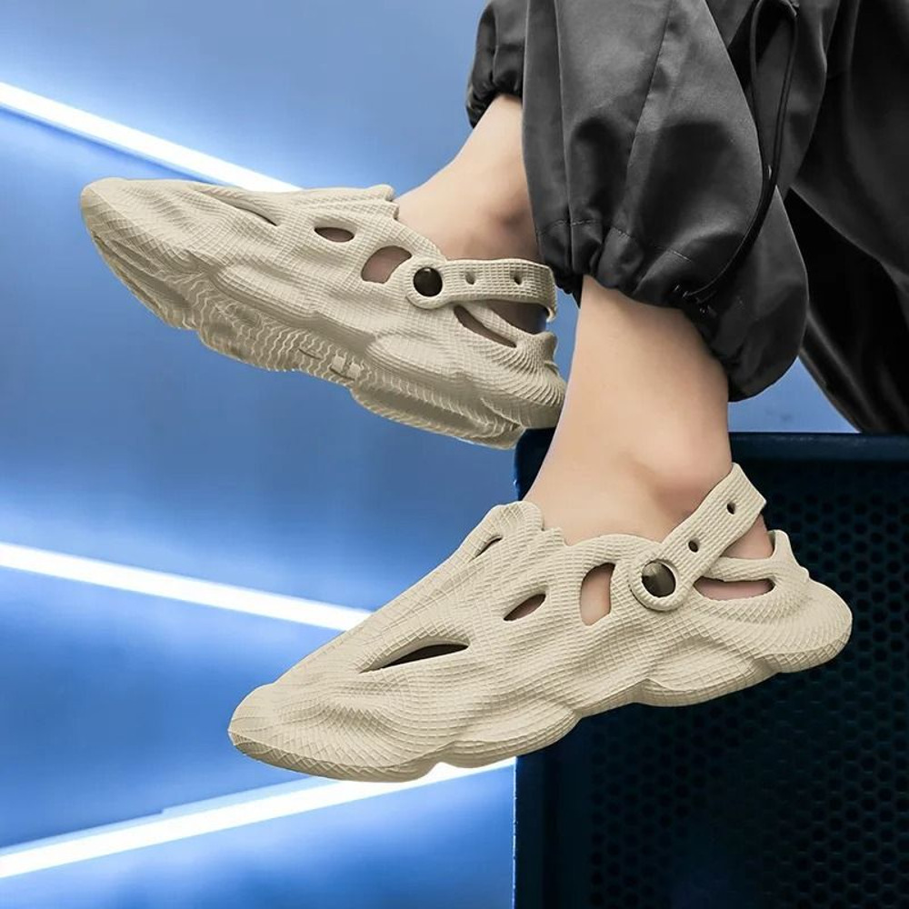 Lightweight EVA Garden Clogs For Men Summer Soft Beach Slip On Shoes 3