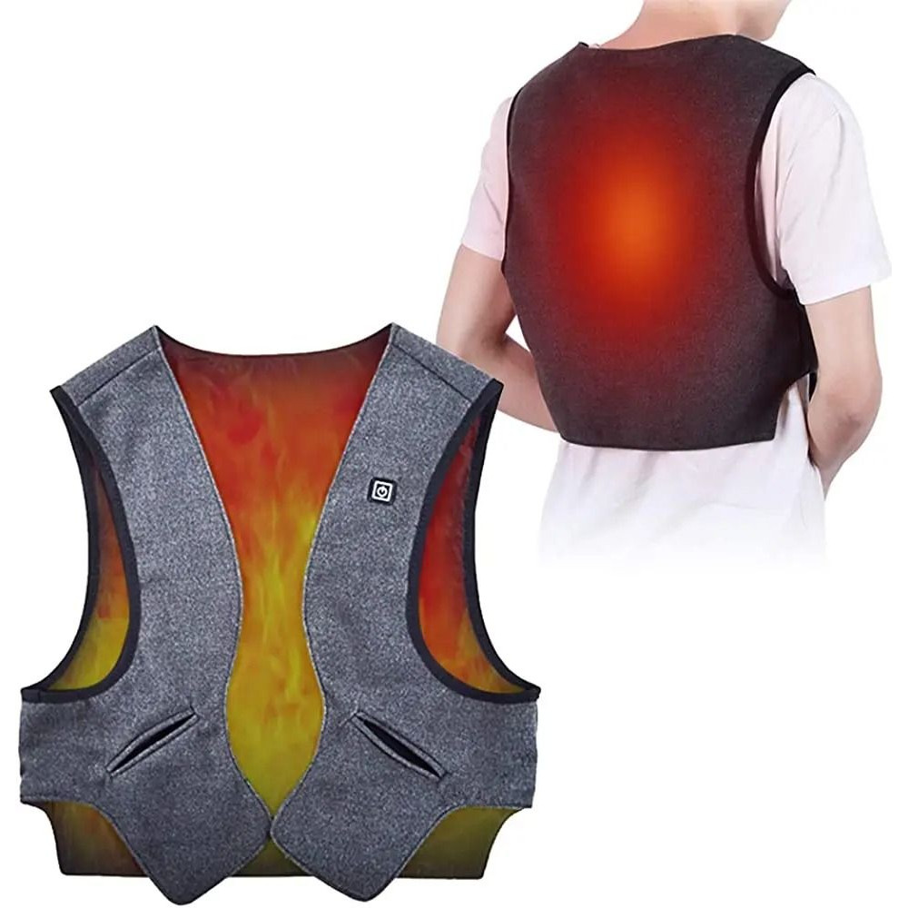 Graphene Heated Vest Electric Jacket For Men Winter USB Heated Coat 0
