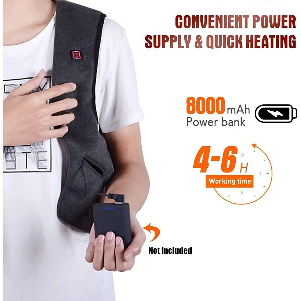 Graphene Heated Vest Electric Jacket For Men Winter USB Heated Coat 2
