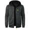 Oversize Hooded Sweatshirt Jacket For Men Winter Warm Zipper Coat 2