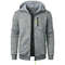 Oversize Hooded Sweatshirt Jacket For Men Winter Warm Zipper Coat 7