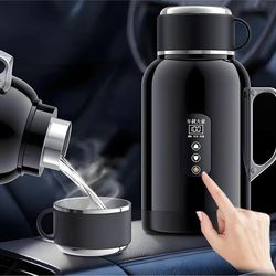 auto heating travel mug 12v 24v thermal insulated car cup