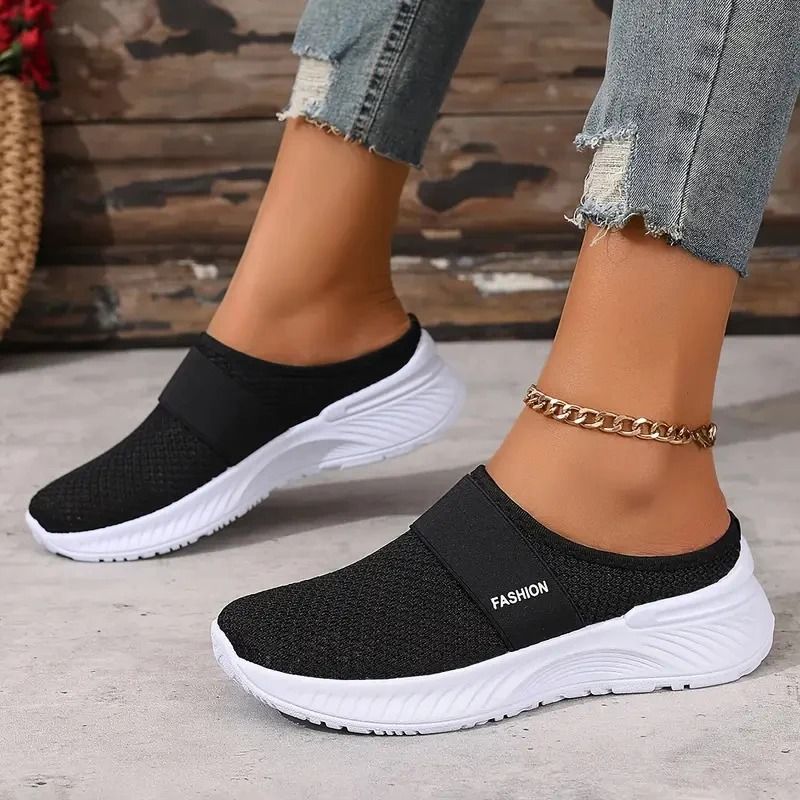 Womens Mesh Slip On Sneakers Comfortable Casual Walking Flats 8