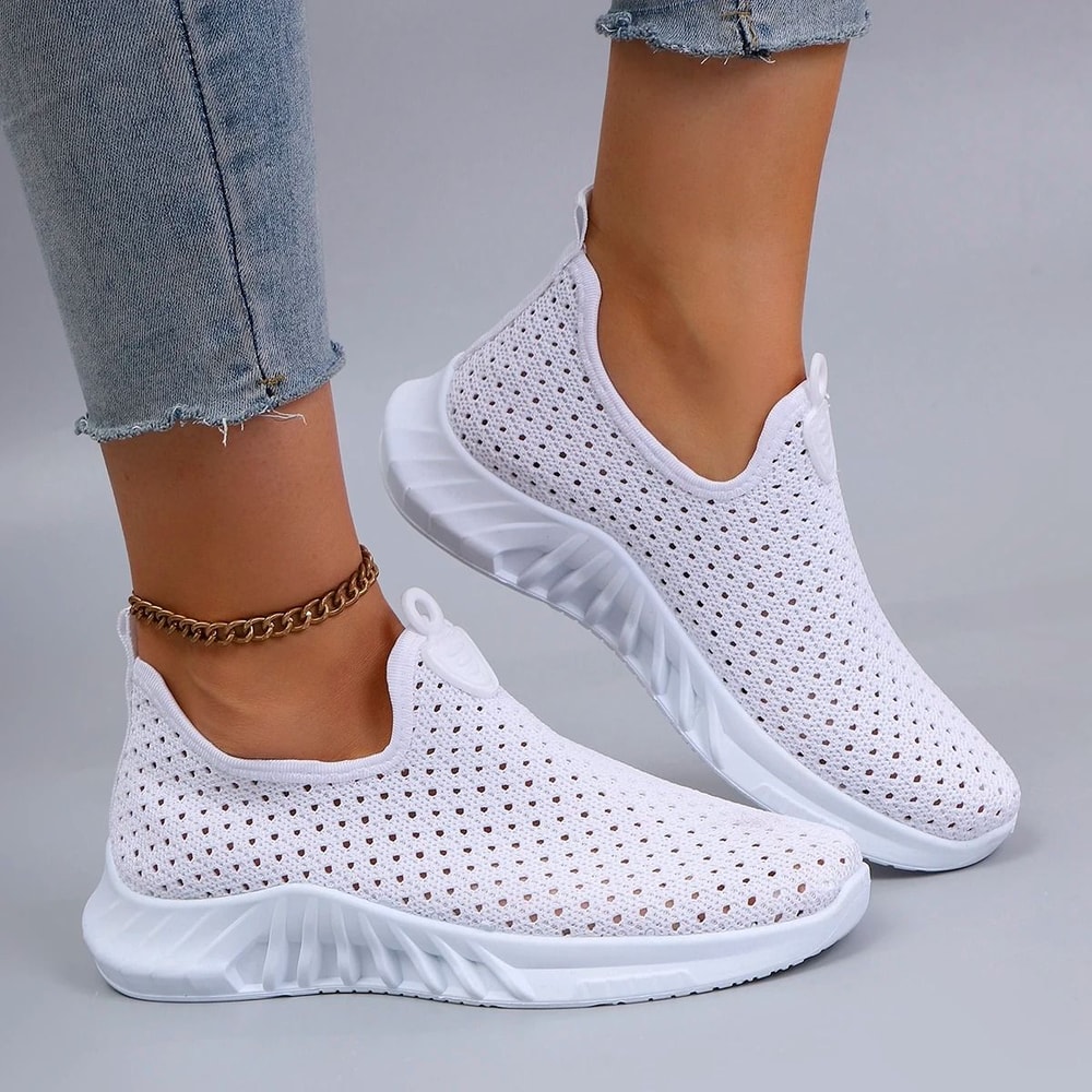 Womens Breathable Mesh Flats Summer Casual Sneakers 2