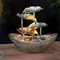 Relaxation Tabletop Waterfall Fountain LED Decoration For Home And Office 4