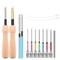 14Piece Wooden Punch Needle Embroidery Kit Adjustable Set 0
