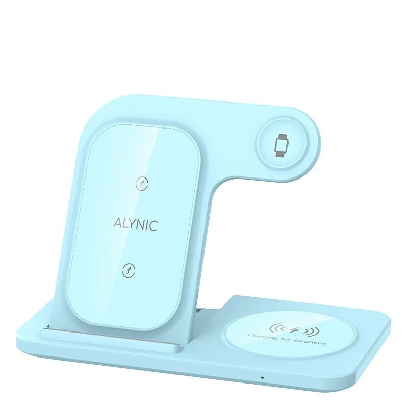 3 In 1 Wireless Charger Stand Dock For Phone Watch And Earbuds 9