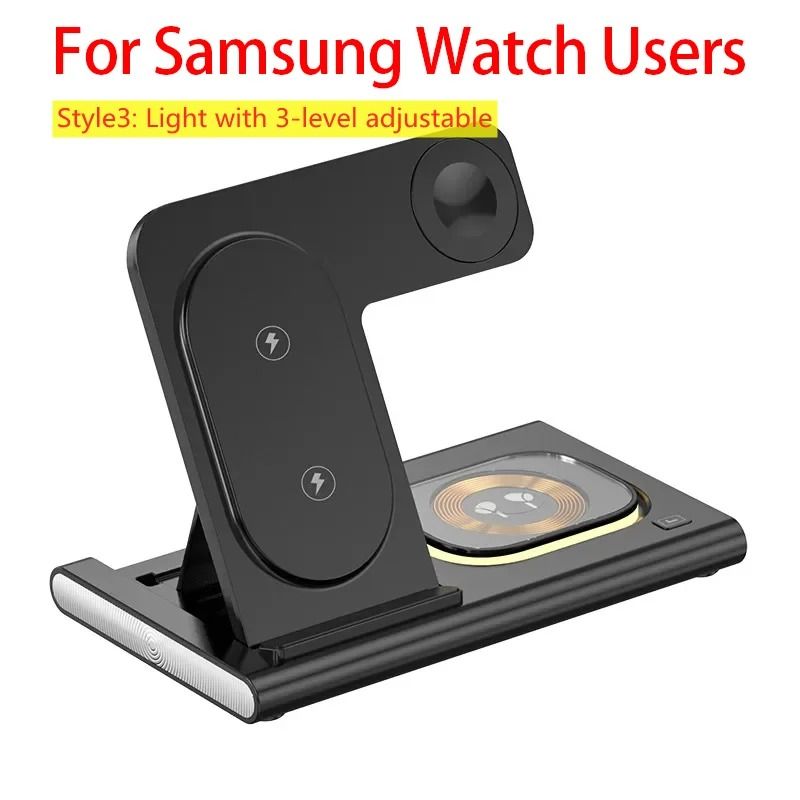 3 In 1 Wireless Charger Stand Dock For Phone Watch And Earbuds 13