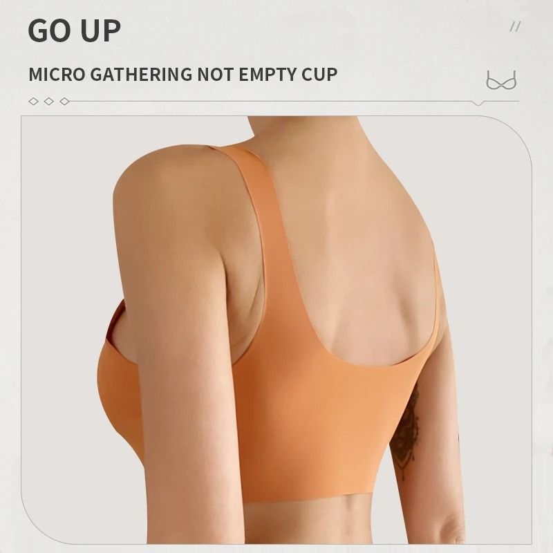 Seamless Ice Silk Bra Set With Padded Comfort 2