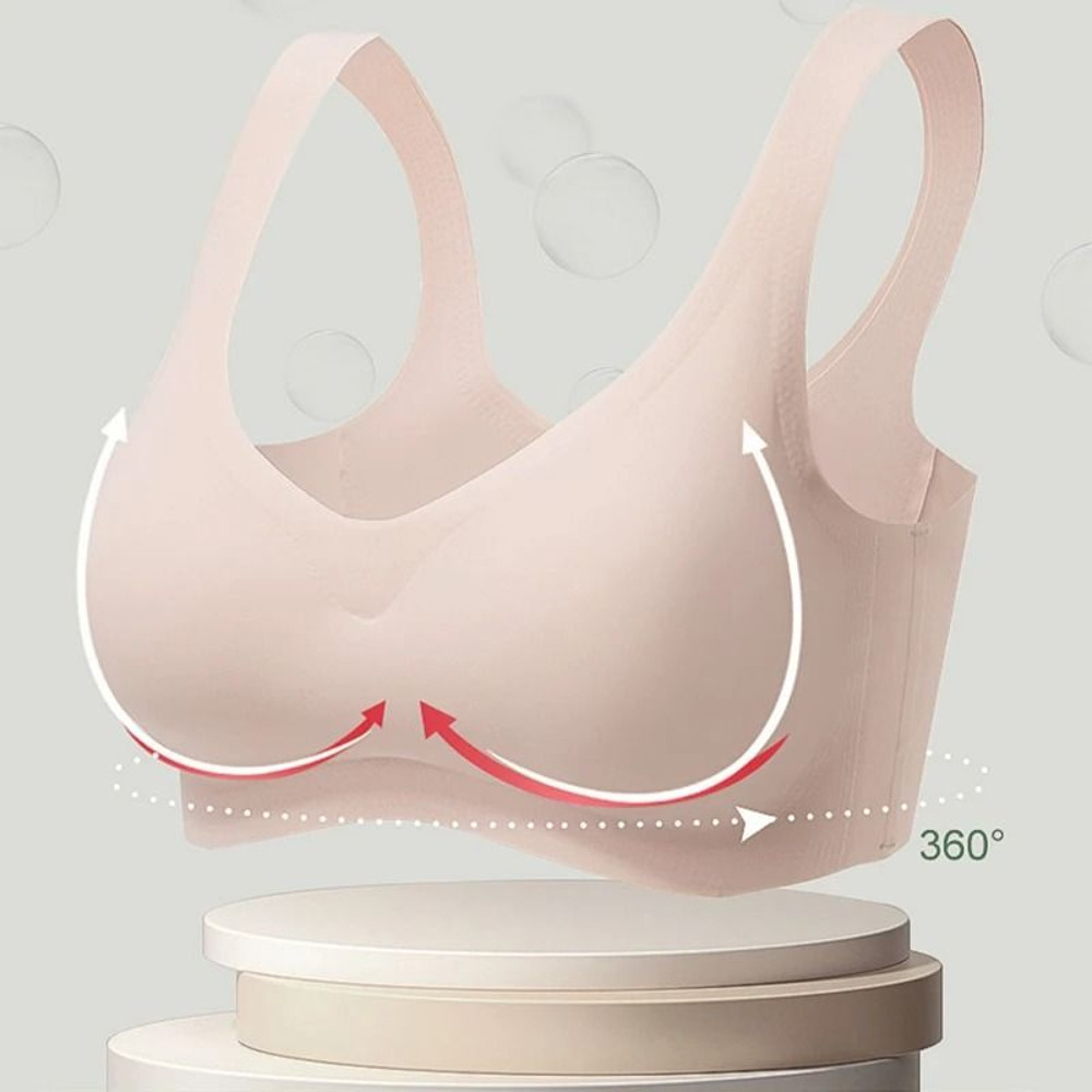 Seamless Ice Silk Bra Set With Padded Comfort 3
