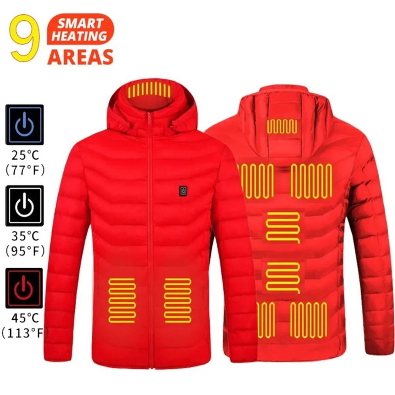 USB Heated Jacket For Men And Women With Multiple Heating Zones 9