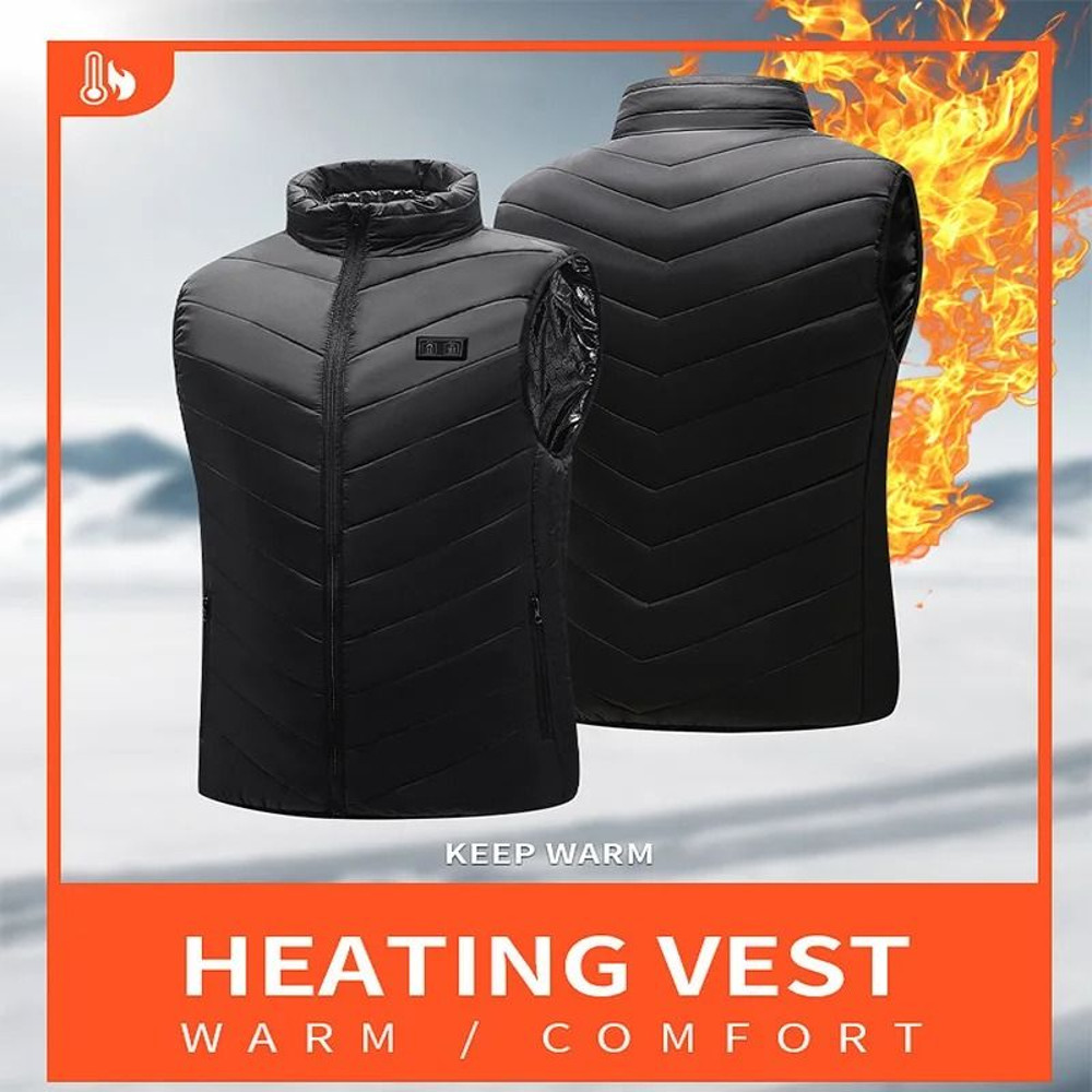 USB Heated Vest Sportswear Coat With 21 Heating Zones 2