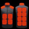 USB Heated Vest Sportswear Coat With 21 Heating Zones 8