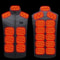 USB Heated Vest Sportswear Coat With 21 Heating Zones 9