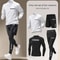 Mens Summer Quick Dry Sportswear Four Piece Fitness Set 5