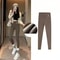 Womens Thermal Fleece Leggings High Waist Warm Winter Pants 5