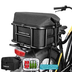 e bike cargo rack bag and rear basket set