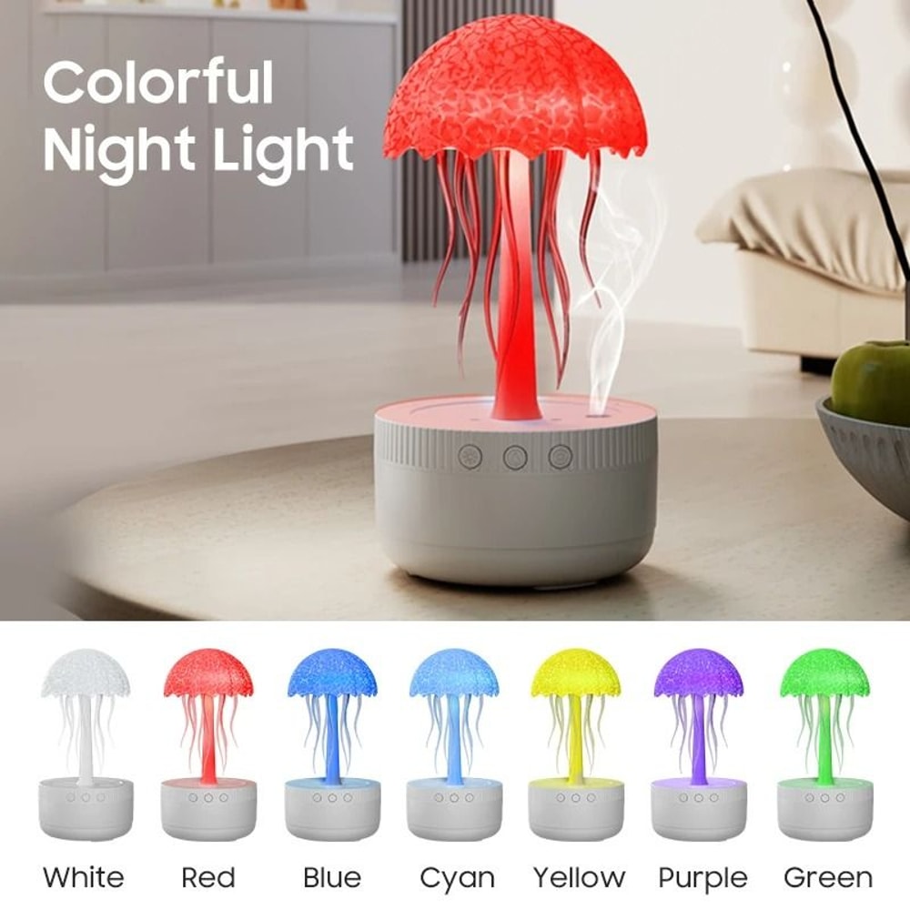 Dynamic Jellyfish Essential Oil Diffuser With Night Light 2