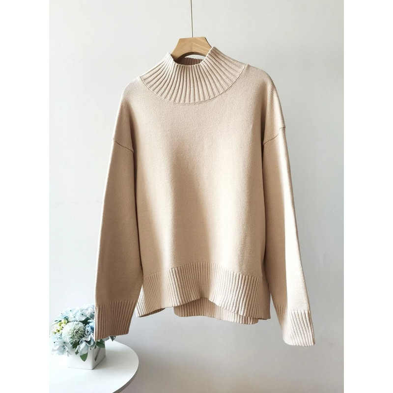 Womens Oversized Turtleneck Winter Sweater 10