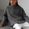 Womens Oversized Turtleneck Winter Sweater 12