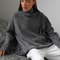 Womens Oversized Turtleneck Winter Sweater 12