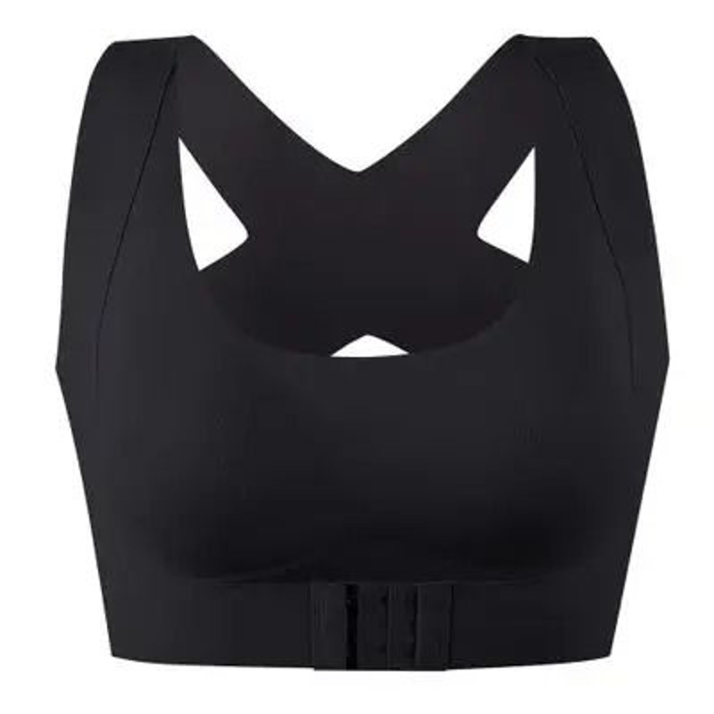 Front Closure Push Up Posture Corrector Bra With Cross Back Support 14
