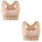 Front Closure Push Up Posture Corrector Bra With Cross Back Support 8