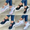 Womens Casual Knitted Sneakers With Thick Sole 0