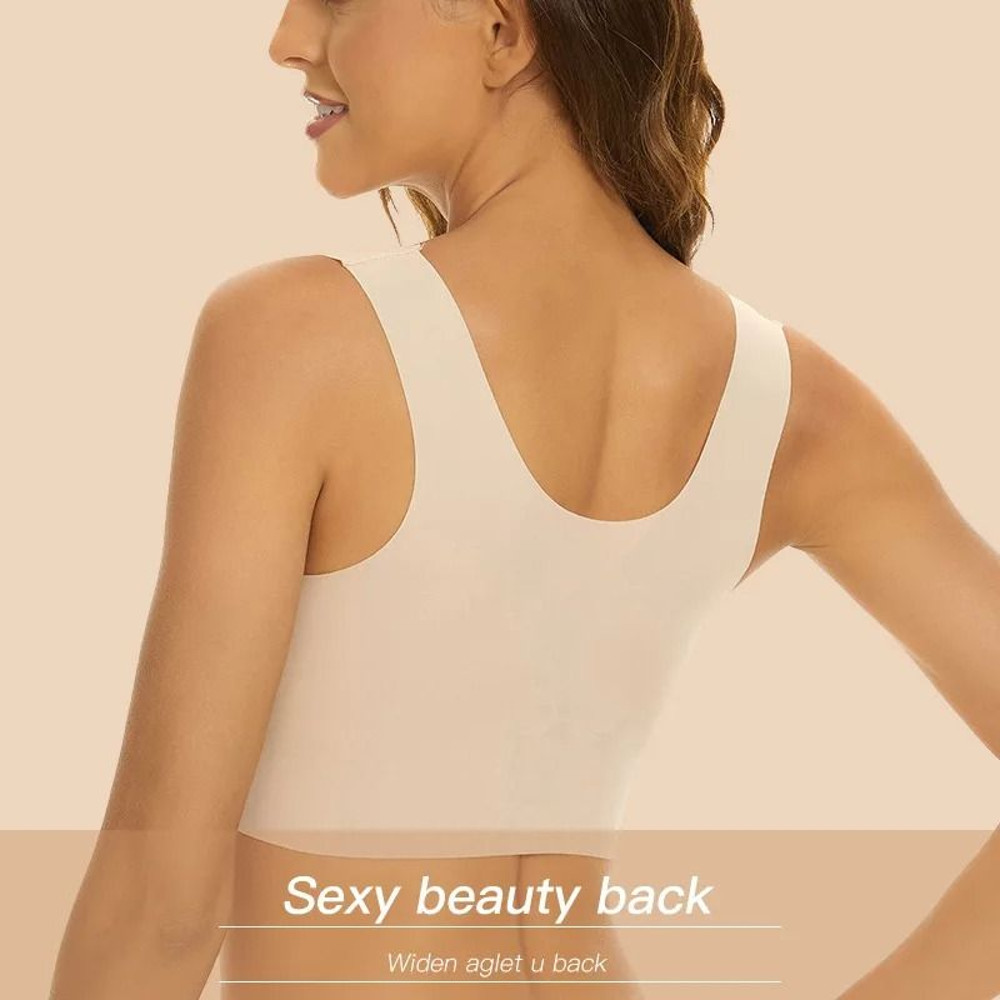 Plus Size Lace Wireless Push Up Bra With Comfortable Support 2