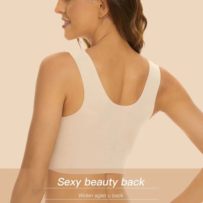 Plus Size Lace Wireless Push Up Bra With Comfortable Support 2