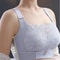 Womens Full Coverage Lace Bra Wirefree Plus Size Comfort 0