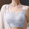 Womens Full Coverage Lace Bra Wirefree Plus Size Comfort 1
