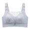 Womens Full Coverage Lace Bra Wirefree Plus Size Comfort 5